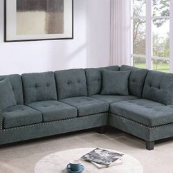Gray Sectional Sofa 