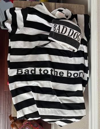 Dog Costume Fits L Prisoner Jailhouse just $5 