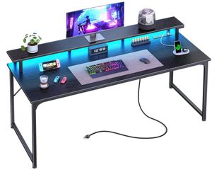 Desk with led light