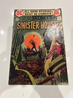 Secrets of Sinister House #6 - Low Grade 2.0- KEY 1st App of Eve-Kaluta-1972  Yellow pages, Rubbing, Rips, Creases, Ticks, Heavy Wear but you can read