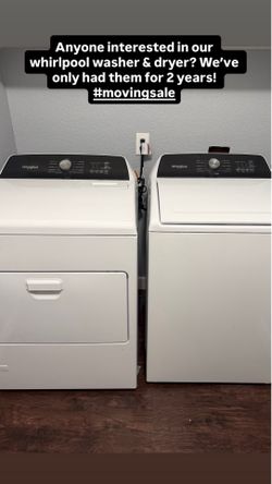 WHIRLPOOL WASHER & DRYER