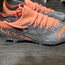 Puma Ultra 1.4 - Silver / Orange Citrus - Size 8 US
