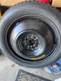 Spare tire new on rim