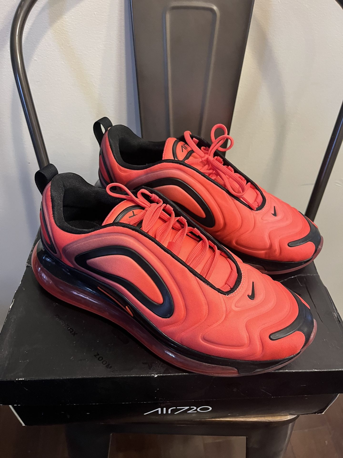 Athletic Shoes Air Max 720 Red Black Nike Air Max 720 Men's Bright