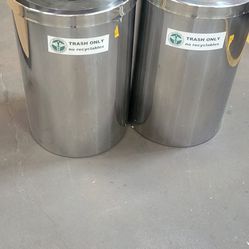 UlineMetal LobbyTrash Cans 