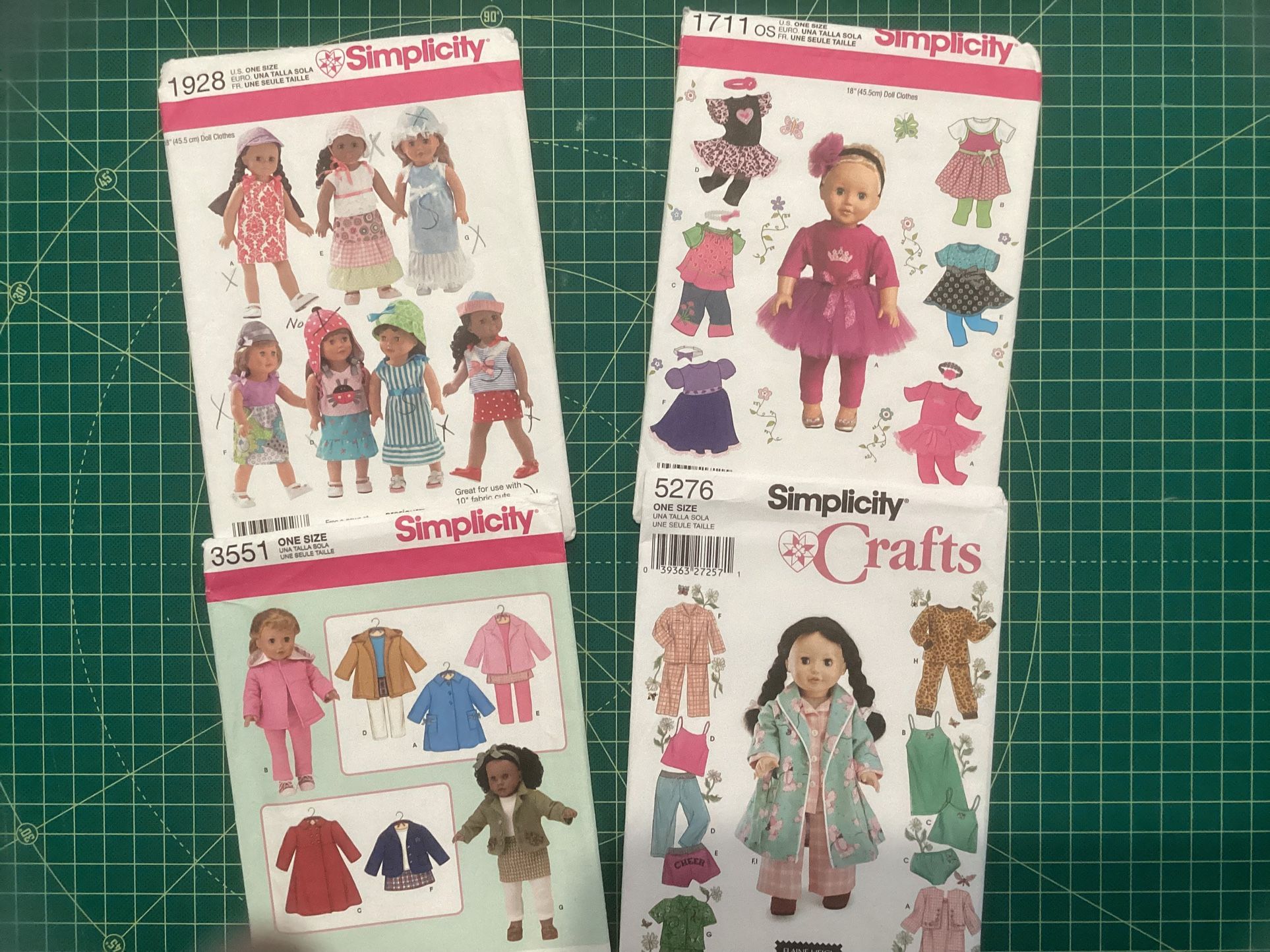 Uncut Simplicity doll clothes patterns - 4