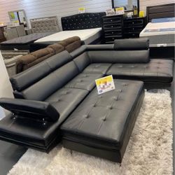 ANTARES BLACK MODERN SECTIONAL