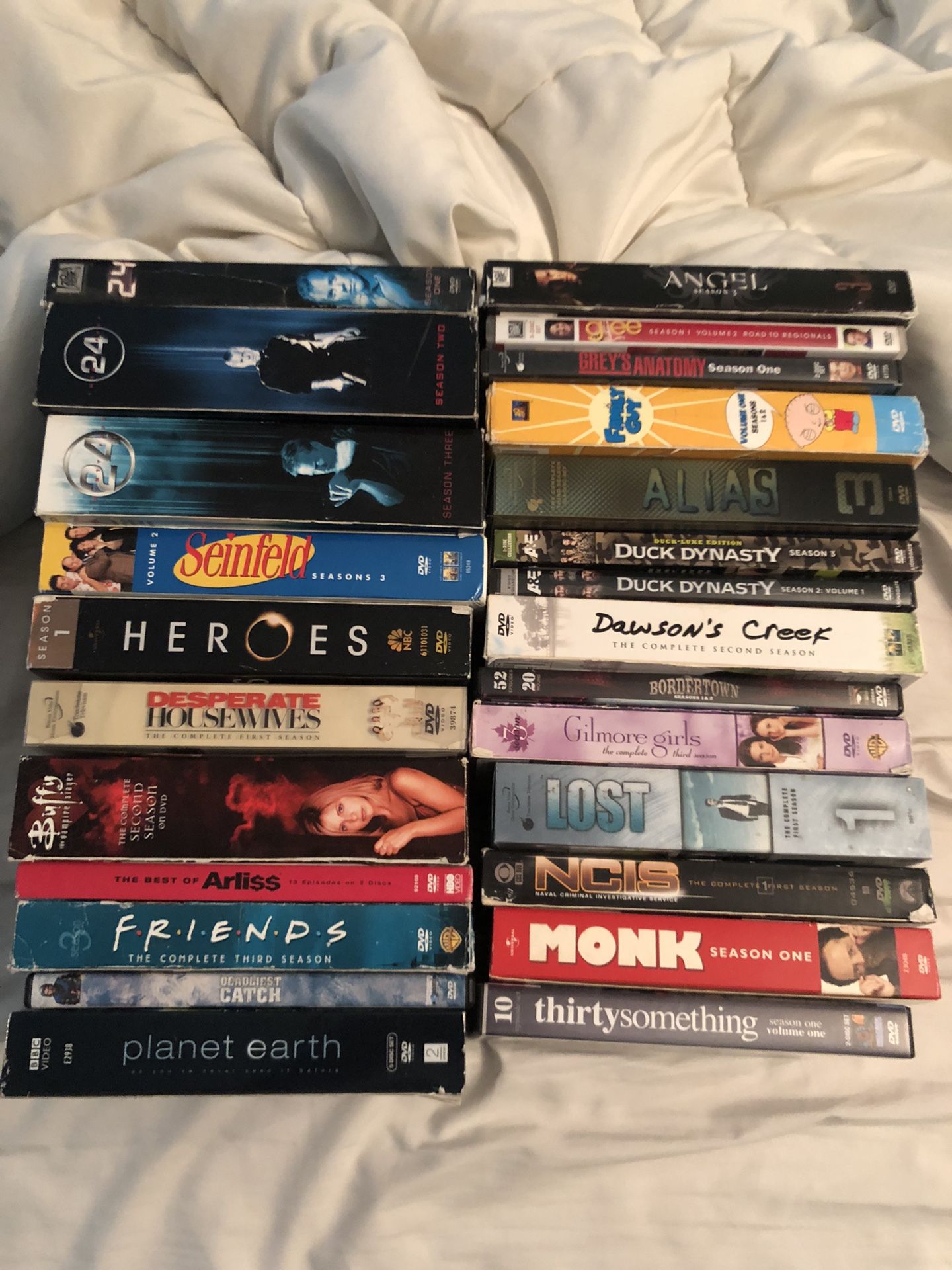 25 TV Series DVD’s