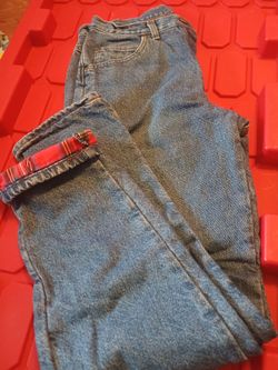 Mens fleece-lined jeans LLBean 30X32