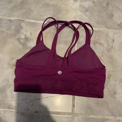Lululemon Women's Pink/ Purple Energy Bra Jogging Summer Size 6