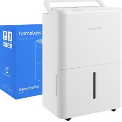 hOmeLabs 1,000 Sq. Ft Portable Dehumidifier - Ideal for Home Bedroom, Bathroom, Office and Small Sized