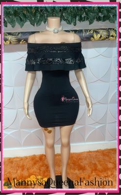 Black And Silver mini Dress