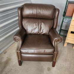 Reclining Brown Leather Chair