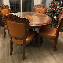 Korean Made Dinning Table With Chairs $1K Obo