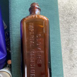 Clovers Imperial Medicine Bottle Plus Lamberts Old Listerine 