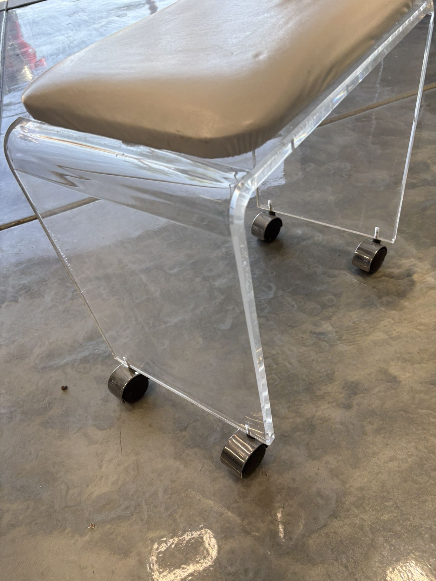 Bench. Acrylic And Padded