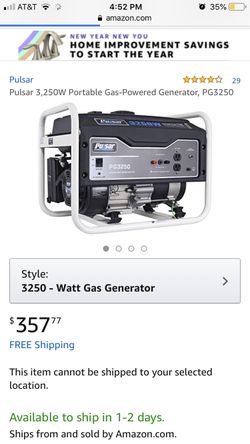 Pulsar 3250 generator