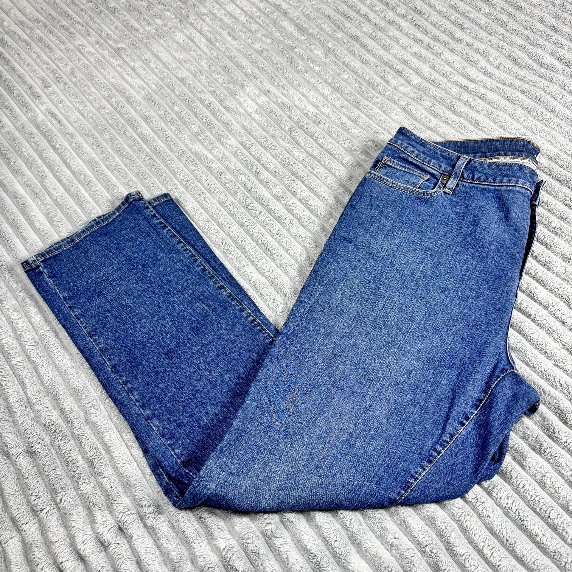 LL Bean Straight Leg Favorite Fit Womens Jeans Plus Size 18
