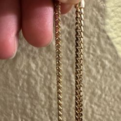 Jaxon Gold Plated Chain 22in 5mm Cuban Link