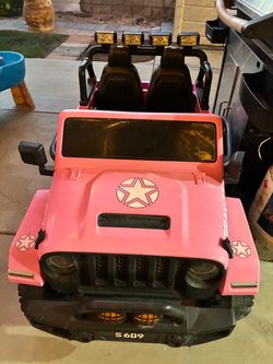 Pink Kids Ride-On Electric Jeep