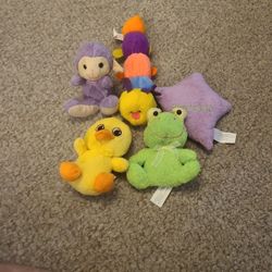 5 Piece Animal Plush Baby toy set