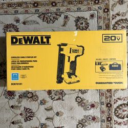 DEWALT 20V MAX Lithium-Ion Cordless Cable Stapler with 2.0Ah Battery, Charger and Bag