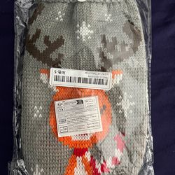 Acrylic Dog/Cat Sweater Christmas Reindeer Design Warm Winter Small