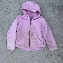 Pink Carhartt jacket size small 7/8