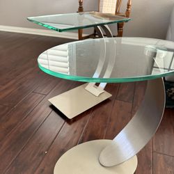 2 Glass End Tables
