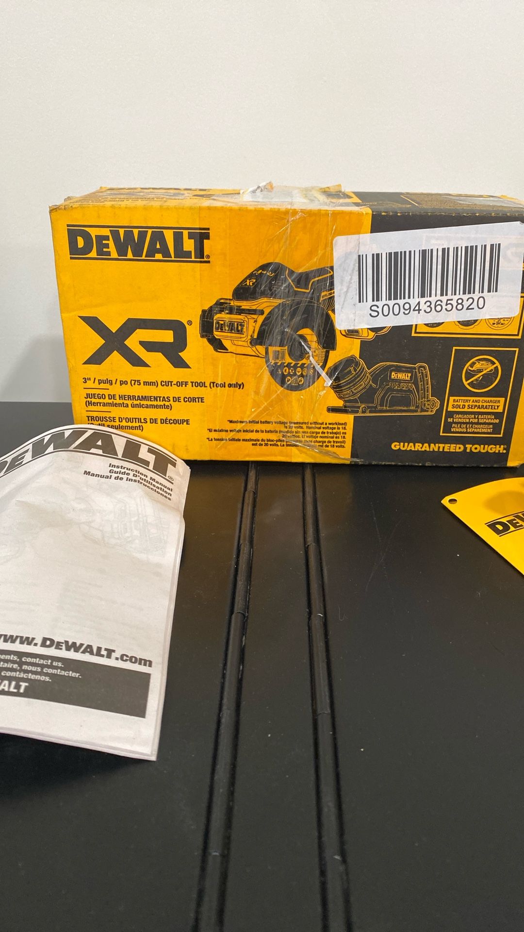 Dewalt 20v 3” Cut Off Toll