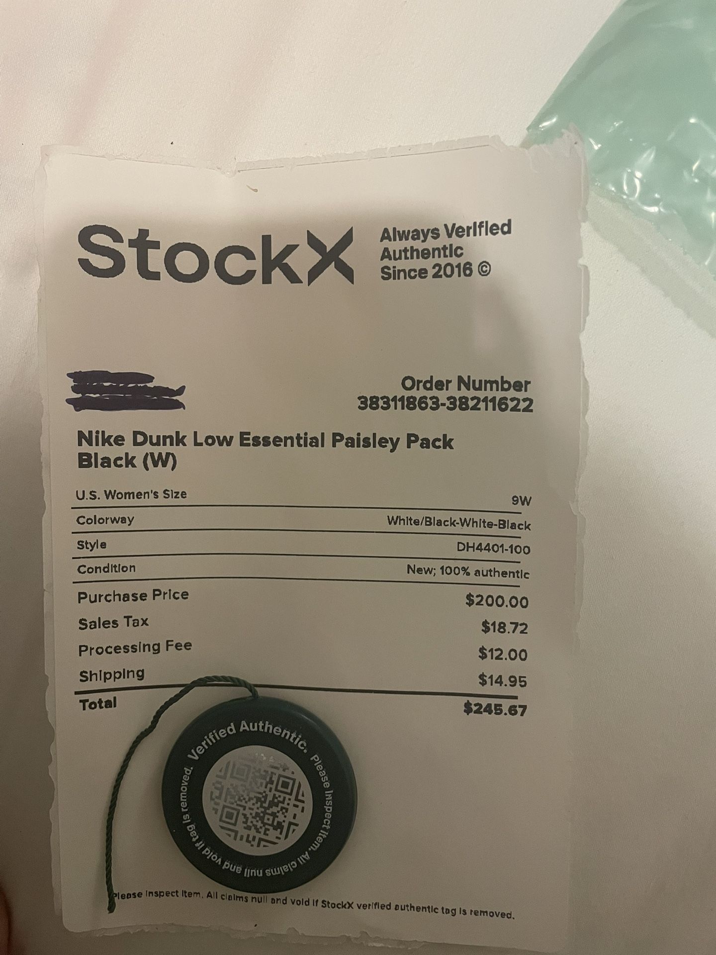 Nike Dunk Low Paisley Pack Black