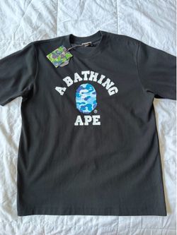 Bape black and blue graphic size M