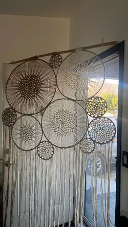Large Macrame Wall Hanging with Dream Catchers