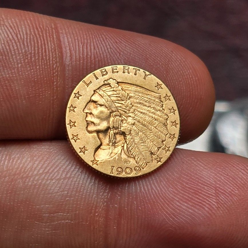 1909, 1912, & 1914 $2.50 Gold Indian Head Coins!