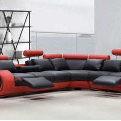 Leather Sectional 
