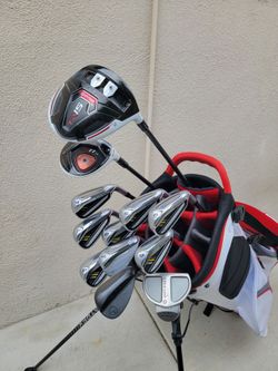 Taylormade RBLADEZ & R15 Golf Club Set W/Datrek Golf Stand Bag