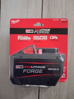 Milwaukee m18 battery HD12.0 forge