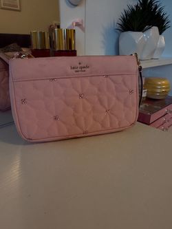 Pink Kate Spade bag with *custom little crystals