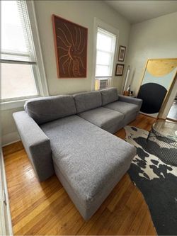 West elm urban 122" sectional sofa