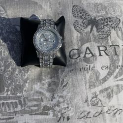 Diamond Silver Watch