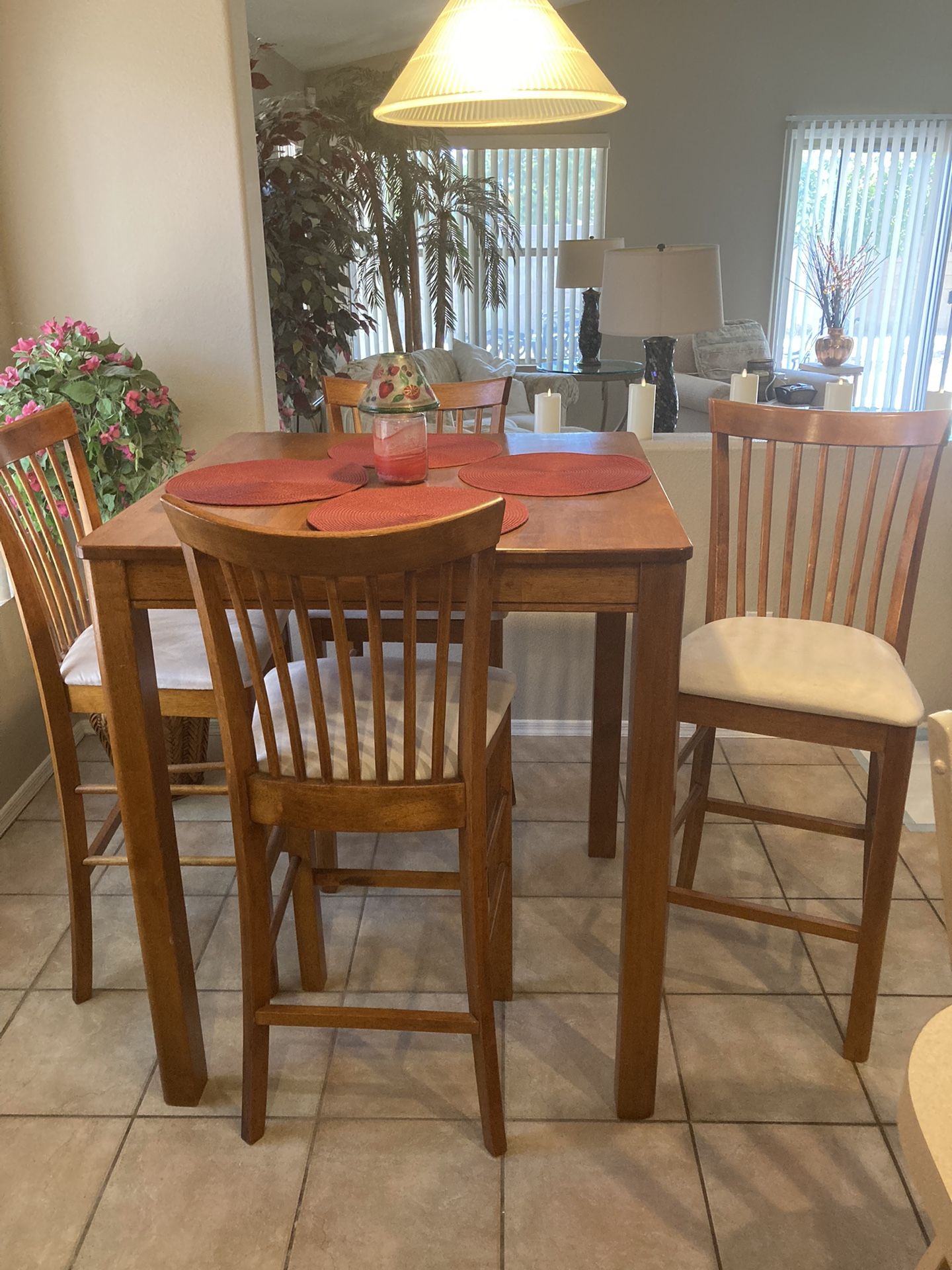 High Top Kitchen Table And 4 Chairs