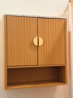 Wall-Mounted Cabinet with Open Shelf