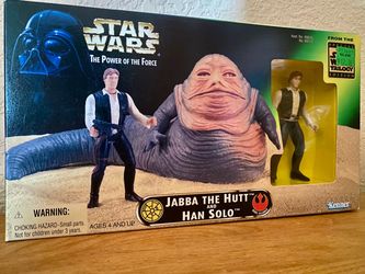 Star Wars Power of the Force Jabba the Hutt & Han Solo