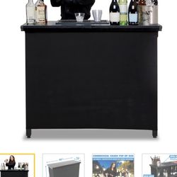 Go Bar Pro Commercial Grade Portable Bar Steel Frame Event Party Coffee Barista Bartender Wedding Space 
