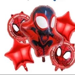 Spiderman Party Balloons Birthday 