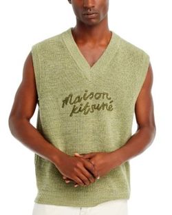 Maison Kitsune V Neck Sweater Large