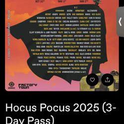 Hocus Pocus 2025 3 Day