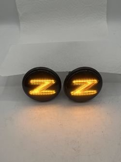 2009-2020 Nissan 370Z Aftermarket Fender Side Markers, Sequential Amber Z