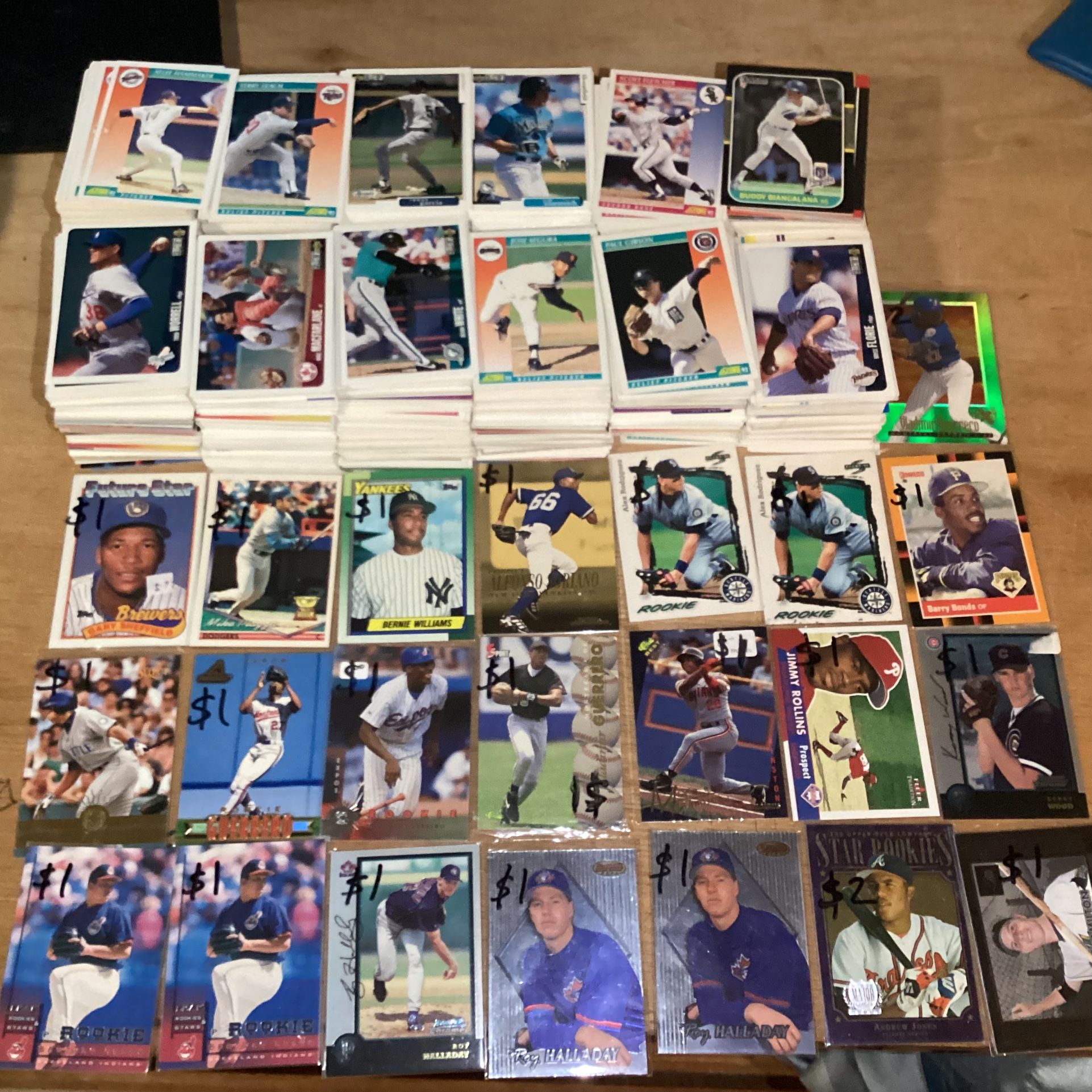 Over 1800 MLB Baseball card lot from 1980s,1990s,2000s Arod,vlad,bonds and more