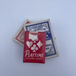 3 Vintage Complete Card Decks See Description For Details